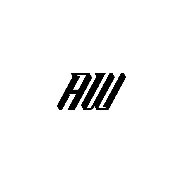 El logotipo de AW es un símbolo monocromático, caracteres alfabéticos y un logotipo sencillo.