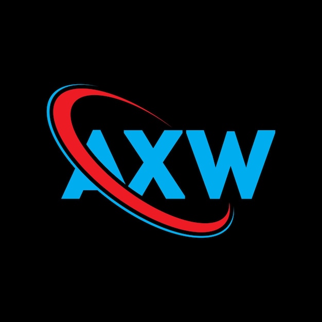 Logotipo AXW AXW letra AXW diseño de logotipo de letra Iniciales AXW logotipo vinculado con círculo y mayúscula logotipo monograma AXW tipografía para negocios de tecnología y marca inmobiliaria