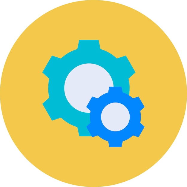 un logotipo azul y amarillo con un círculo azul y amarillo y un círculo amarillo con una esfera azul y blanca