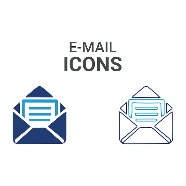 un logotipo azul y blanco para un correo electrónico