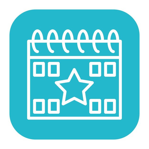 un logotipo azul y blanco con una estrella en él