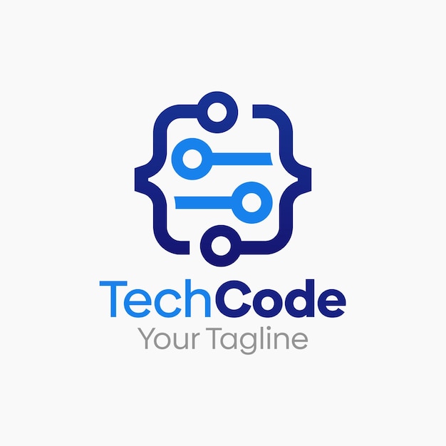 un logotipo azul y blanco con un fondo azul y blanco
