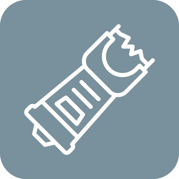 un logotipo azul y blanco con una imagen de un gadget