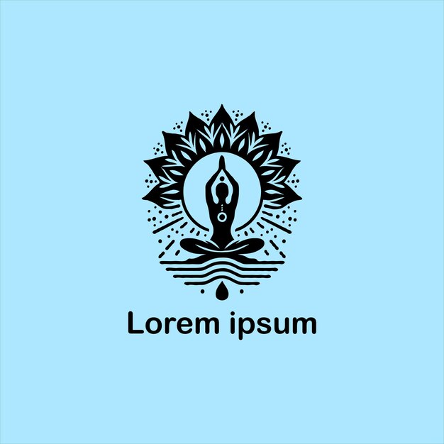 un logotipo azul y blanco con una imagen de una mujer en un bikini
