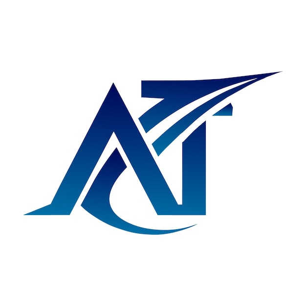 un logotipo azul y blanco con un logotipo de una empresa