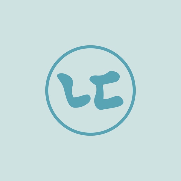 un logotipo azul y blanco con la palabra l.