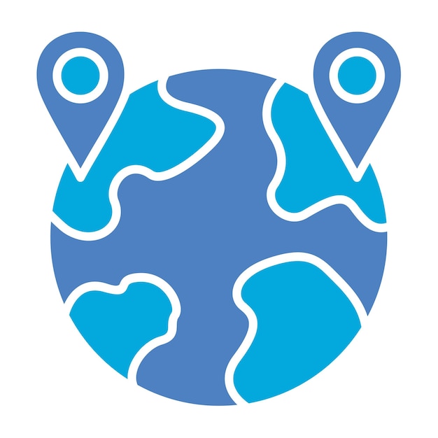 un logotipo azul y blanco con personas en él