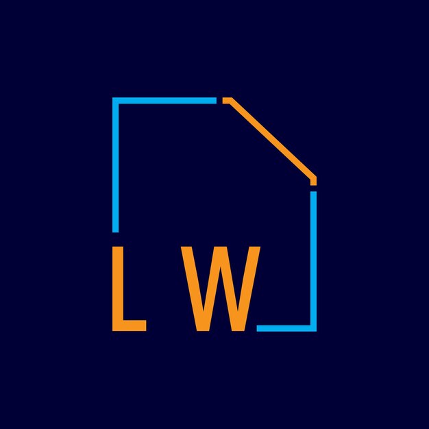 un logotipo azul y naranja con una casa en él