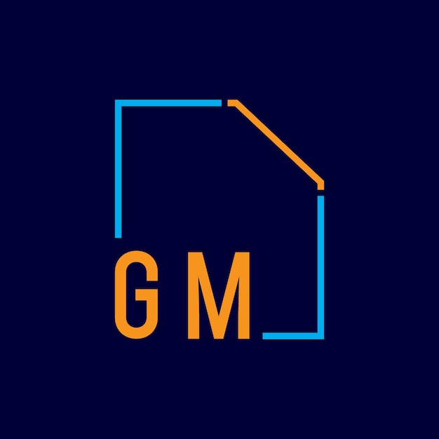 un logotipo azul y naranja con la letra g
