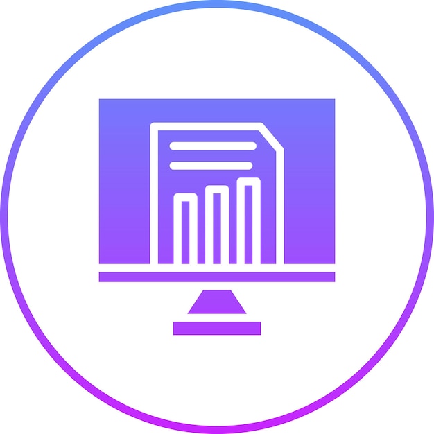 un logotipo azul y púrpura con un círculo púrpura y azul con una línea púrpura en él