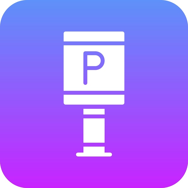 un logotipo azul y púrpura con una p en él