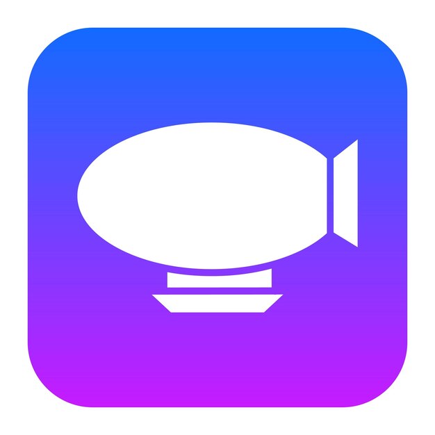 un logotipo azul y púrpura con un pez en él