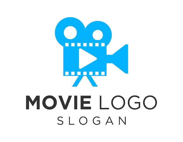 Un logotipo azul que dice el logotipo de la película.