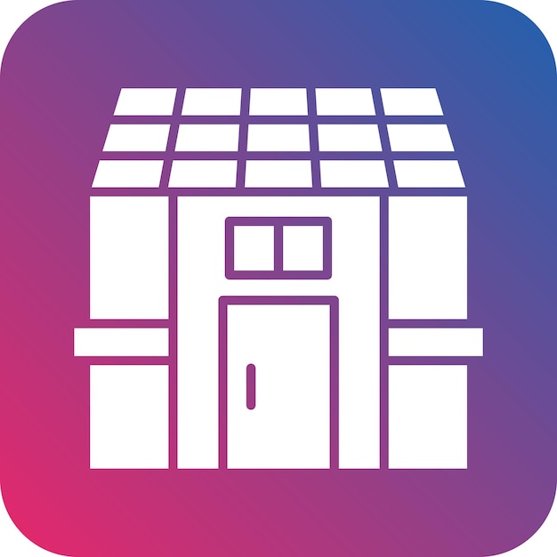 un logotipo azul y rosa con un cuadrado azul y rosa y púrpura con una puerta que dice la puerta