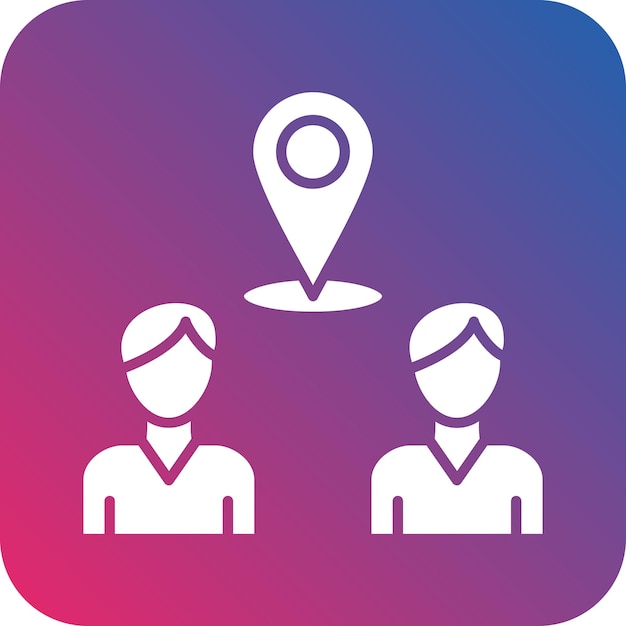 un logotipo azul y rosa con un fondo rosa y azul