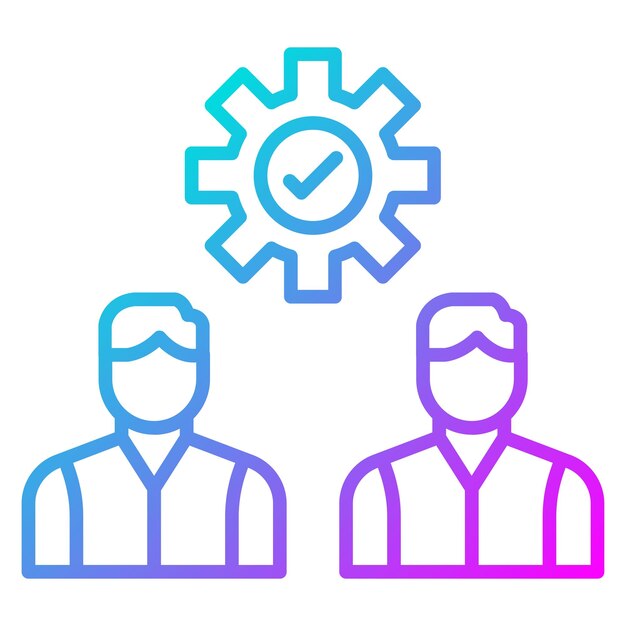 un logotipo azul y rosa con un hombre en una gorra y una camisa azul y púrpura