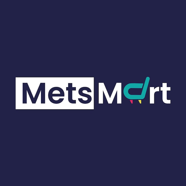 un logotipo azul y verde para los Mets