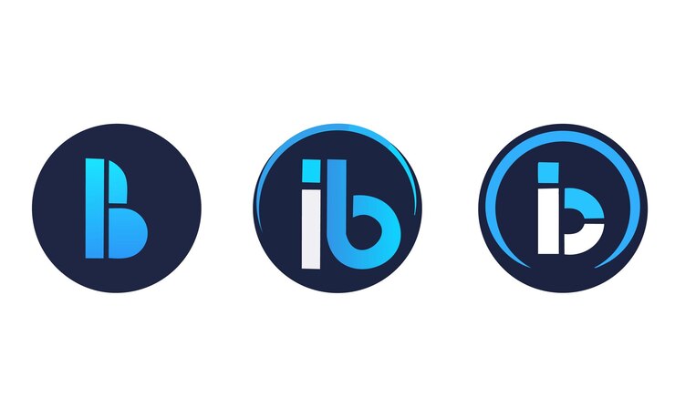 Vector el logotipo b aquí es una maqueta.