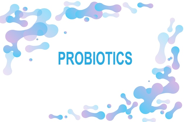 Logotipo de bacterias probióticos. Diseño gráfico de logotipo moderno de tendencia de estilo plano simple aislado sobre fondo blanco. Diseño de icono prebiótico, Lactobacillus.