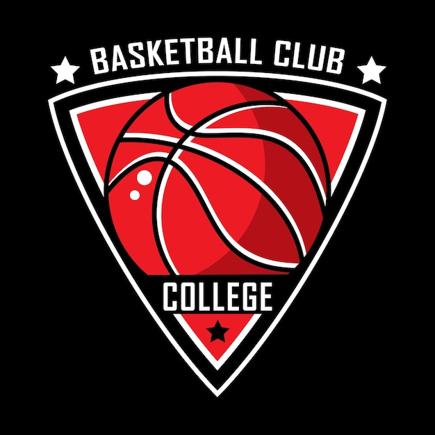 Logotipo de baloncesto logo americano