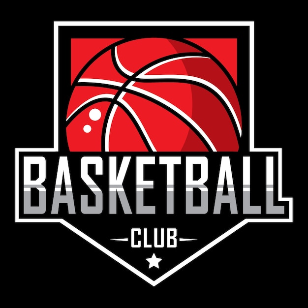 Logotipo de baloncesto logo americano