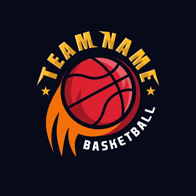 El logotipo del baloncesto