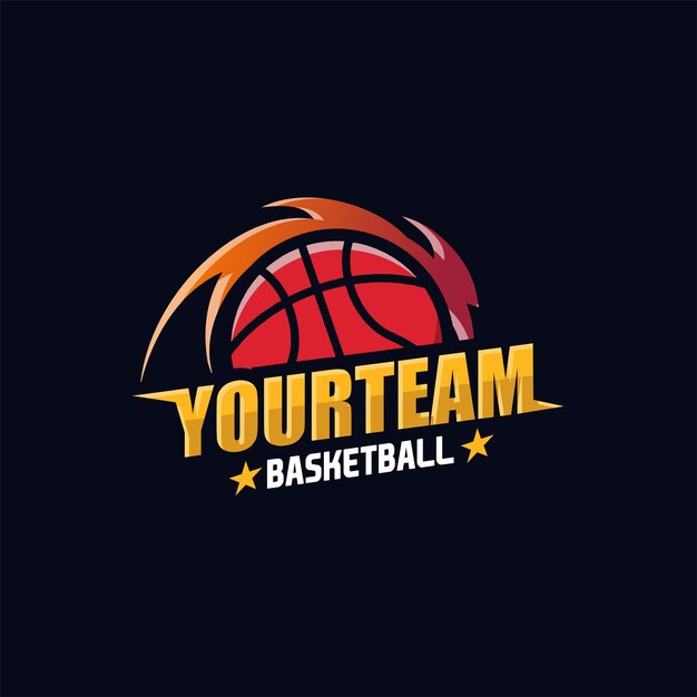 El logotipo del baloncesto