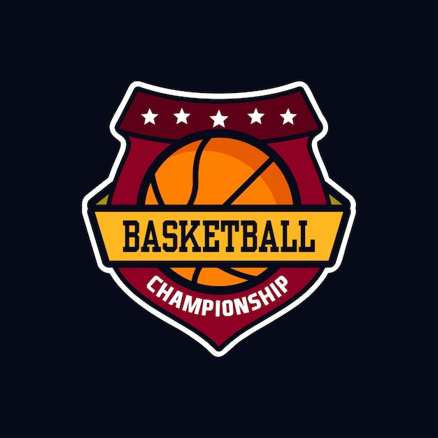 El logotipo del baloncesto
