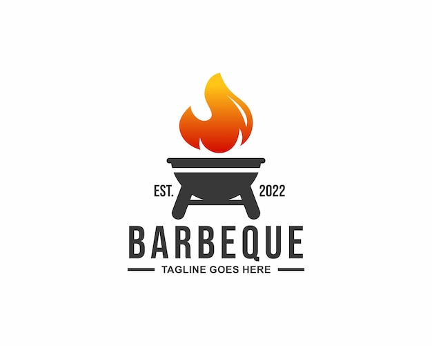 logotipo de barbacoa