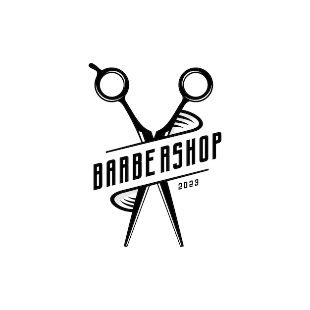 Un logotipo para una barbería que dice barbería