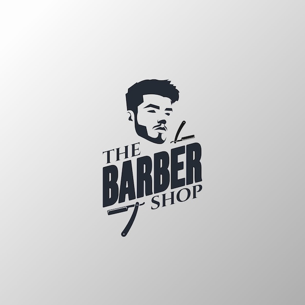 El logotipo de la barbería