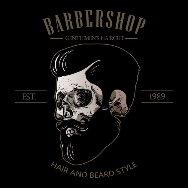 logotipo de barbería