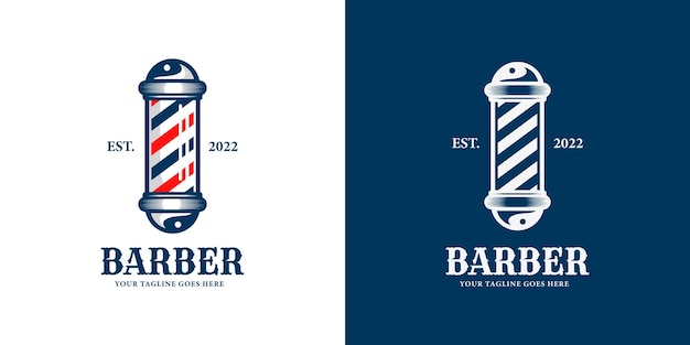 El logotipo de la barbería