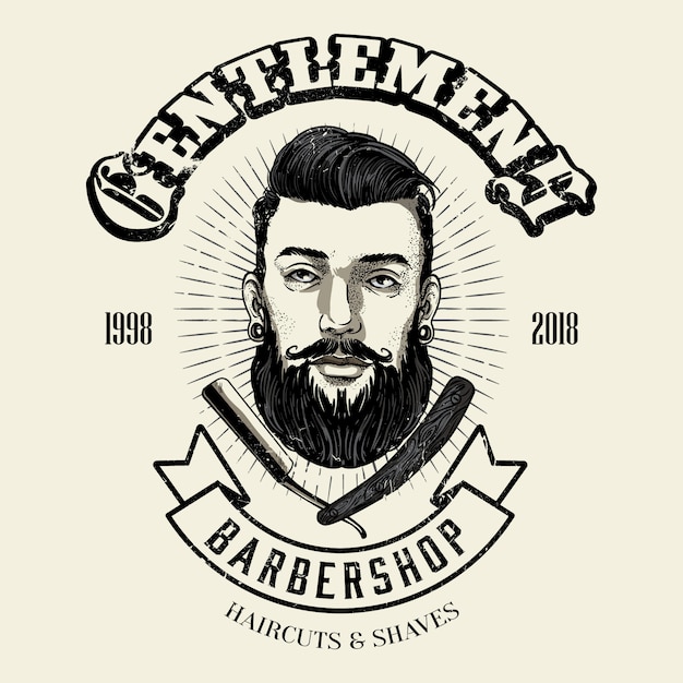 Logotipo de barbero