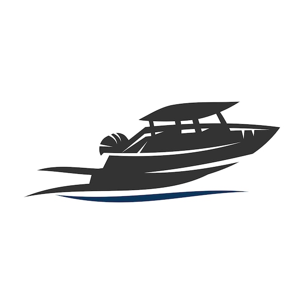 Logotipo de barcos de pesca de consola marina Ilustración de icono Identidad de marca