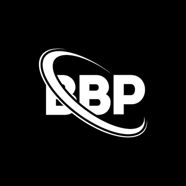 Logotipo de BBP Diseño de logotipo de letra BBP Iniciales Logotipo BBP vinculado con círculo y mayúscula Logotipo de monograma BBP Tipografía para negocios tecnológicos y marca inmobiliaria