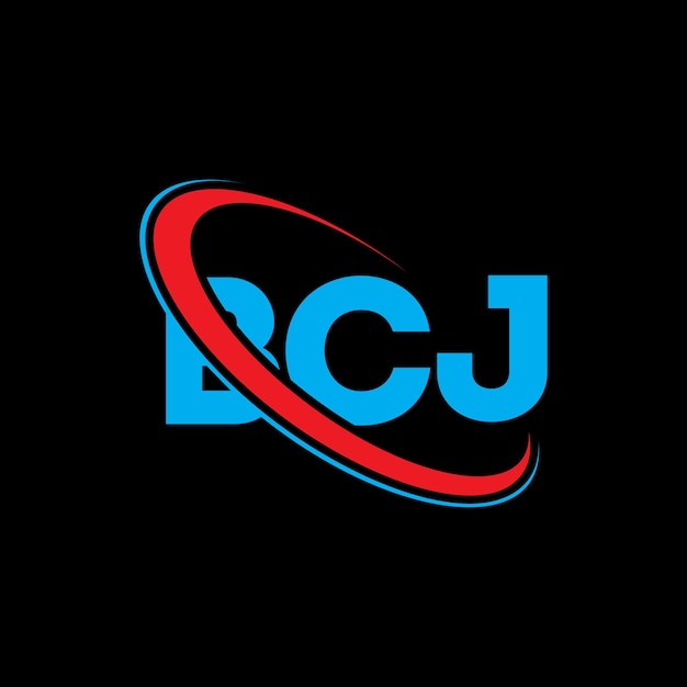 Vector el logotipo bcj, la letra bcj, el diseño del logotipo, las iniciales, el logotipo de bcj vinculado con un círculo y un monograma en mayúsculas, la tipografía de bcj para el negocio tecnológico y la marca inmobiliaria.