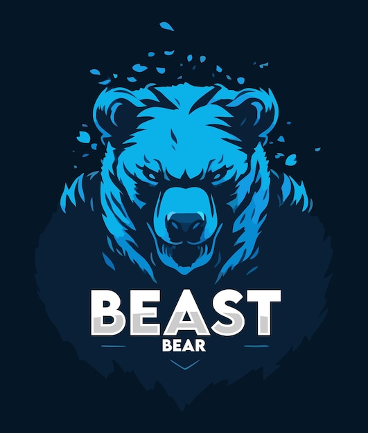 Vector el logotipo de beast esport gaming