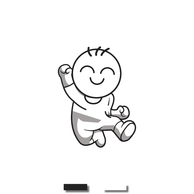 Logotipo de bebé vectorial