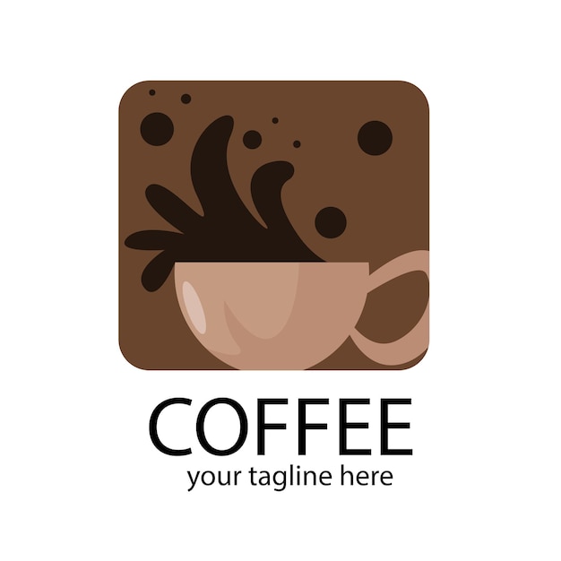 Logotipo de bebida de café