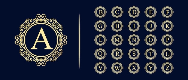 Logotipo de belleza floral femenina caligráfica monograma heráldico dibujado a mano