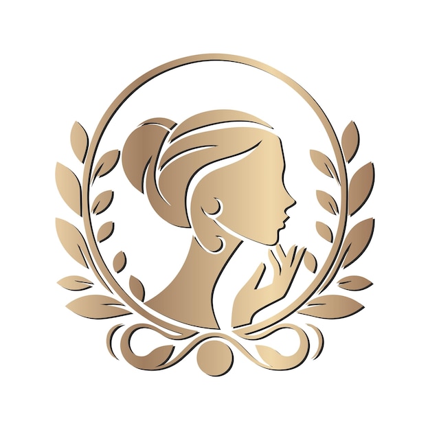 El logotipo de la belleza de la mujer