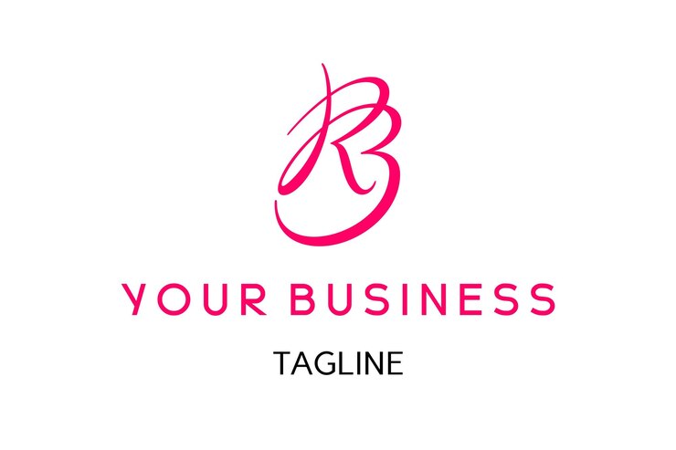 Vector logotipo de belleza rb