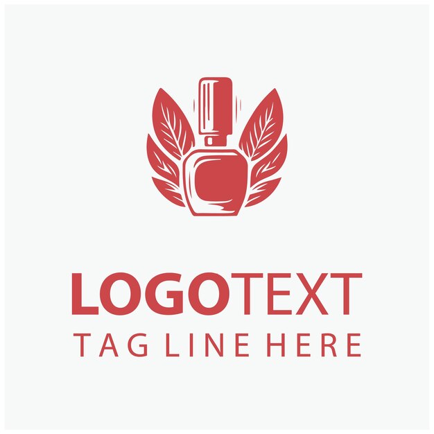 Logotipo de belleza de las uñas