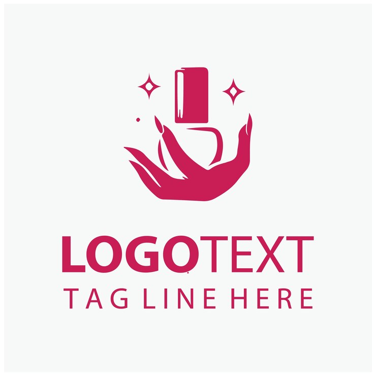 Vector logotipo de belleza de las uñas