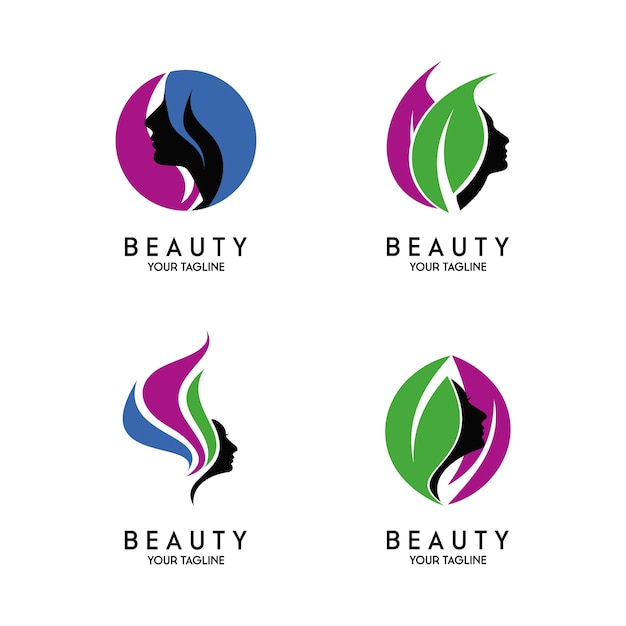 Logotipo de la belleza vector de plantilla