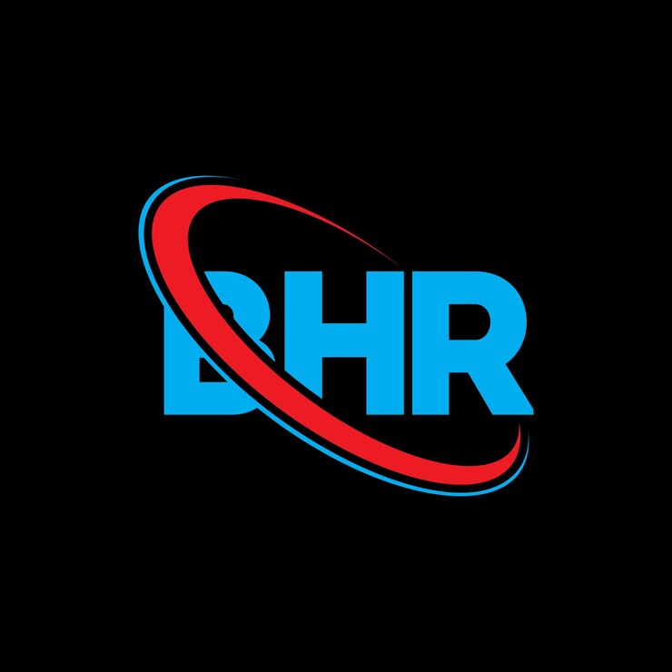 Vector logotipo bhr bhr letra bhr letra diseño logotipo iniciales bhr logotipo vinculado con círculo y mayúscula monograma logotipo bhr tipografía para negocios de tecnología y marca inmobiliaria
