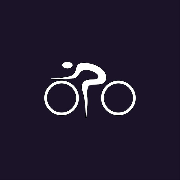 Logotipo de bicicleta mínimo