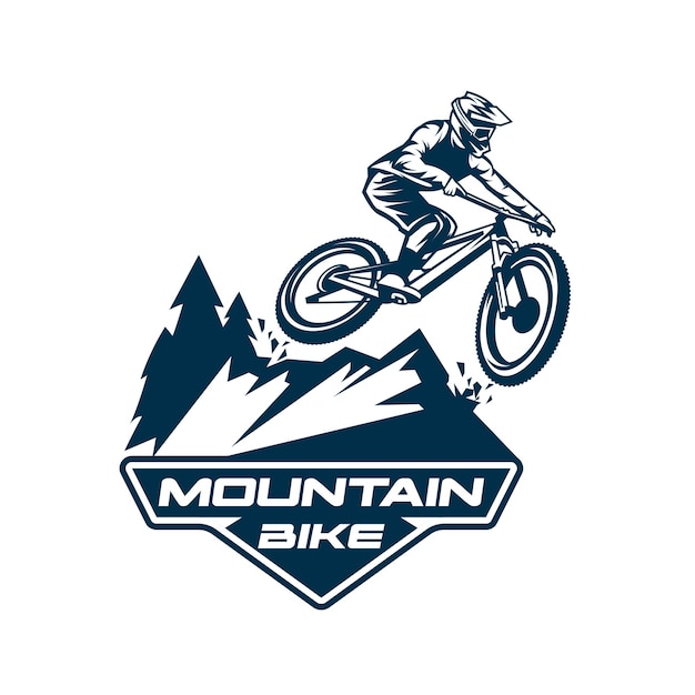 Logotipo de bicicleta de montaña