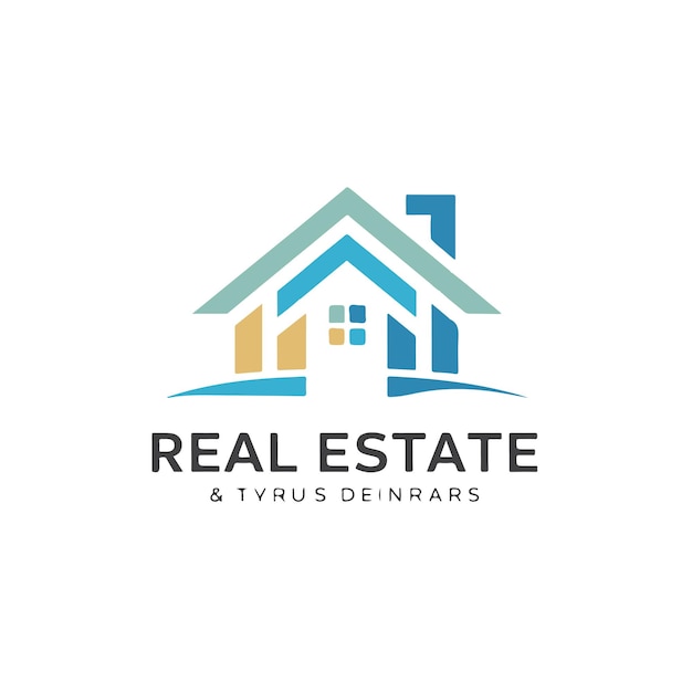 un logotipo para bienes raíces y casas